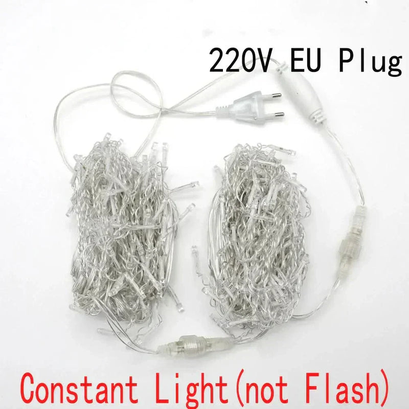 Cortina de Luzes LED Natalinas – Encanto e Magia para sua Casa