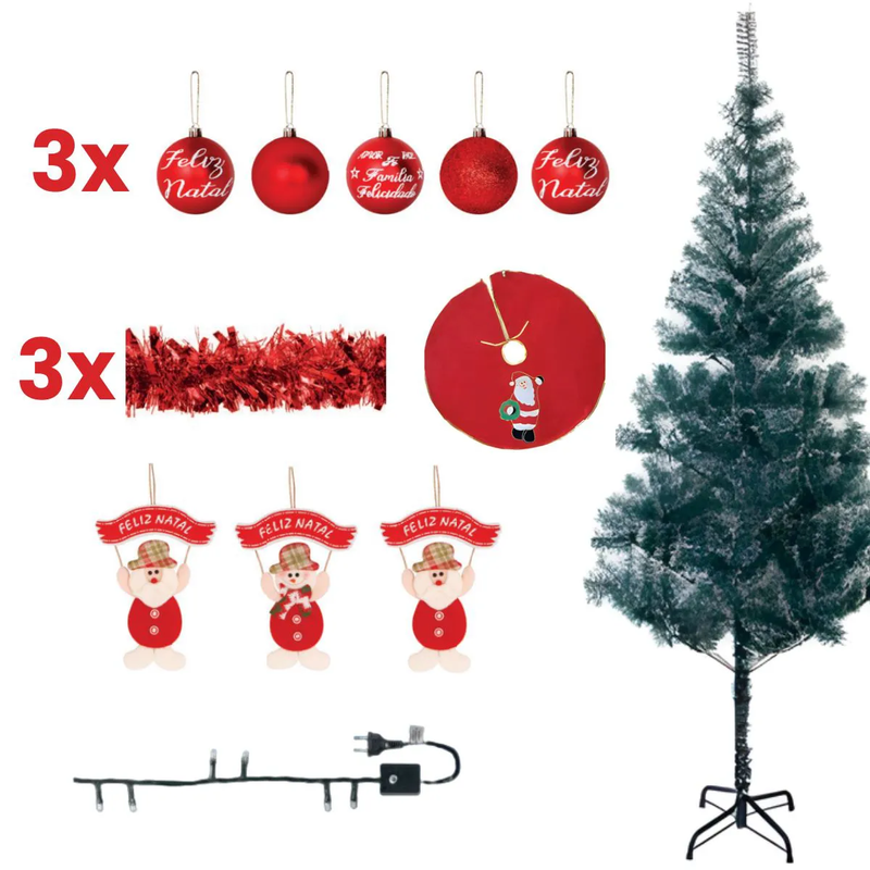 Kit Árvore Nevada 210cm